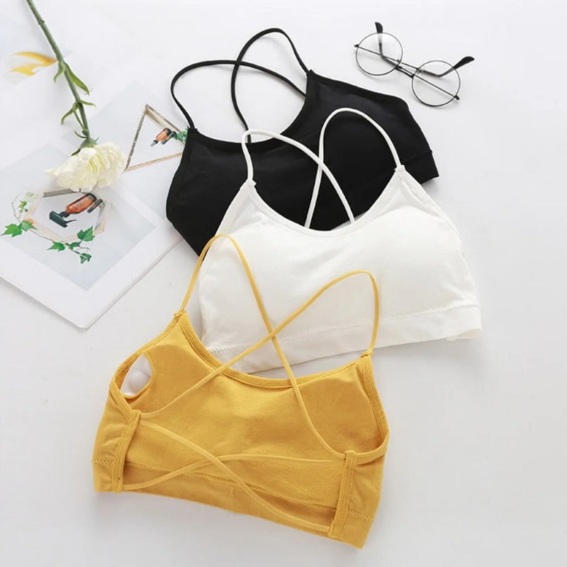 Women Top Cross Strap Sports Bra Thin Push Up Sport Bra Yoga Gym Crop Top Brassiere Fitness Tube Top Breathable Beauty Back Bras