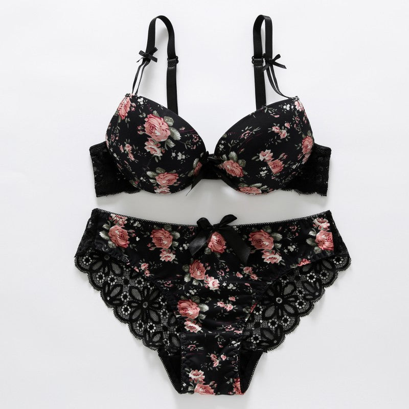 Floral Lace Lingerie Set Elegant &