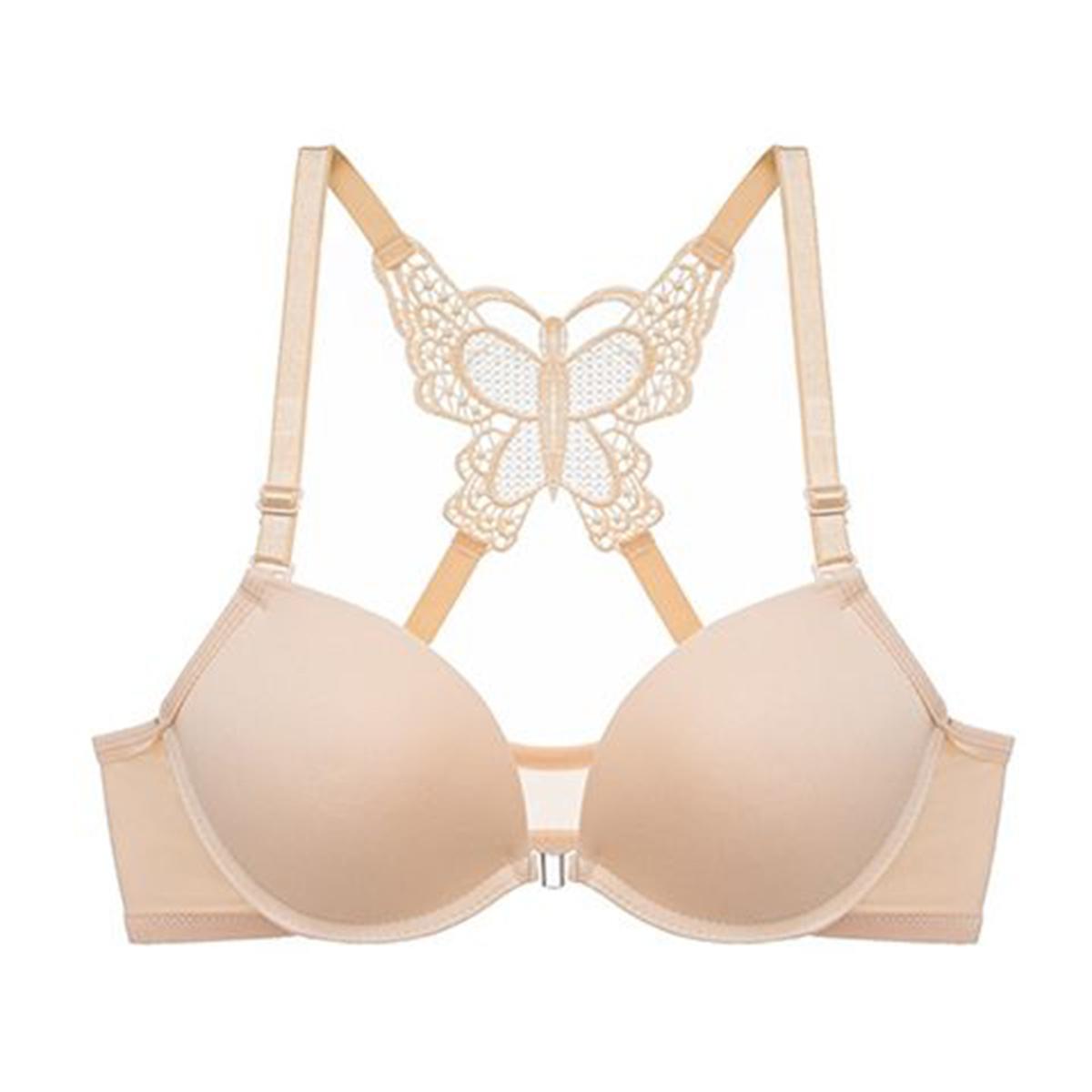 New Design Bra Butterfly Style Push Up Bra For Women And Girls Front Open Padded Bra Unique Design bra (all colour availabe )