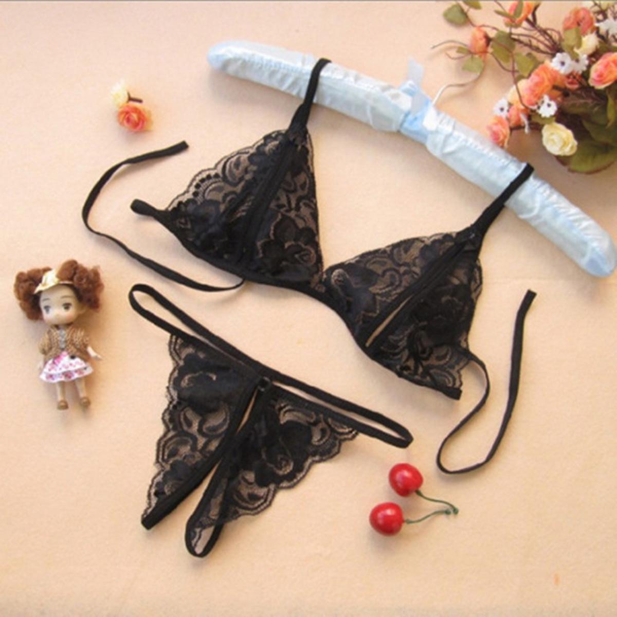 Elegant Black Lace Lingerie Set
