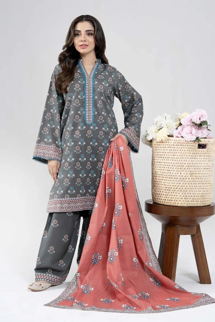 Unstitched Breeze Lawn Suit, All Over Stylish Printed Summer Wear Collection – Random Article VG- 83