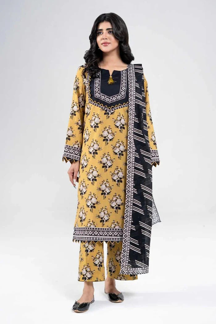 Unstitched Breeze Lawn Suit, All Over Stylish Printed Summer Wear Collection – Random Article VG- 90