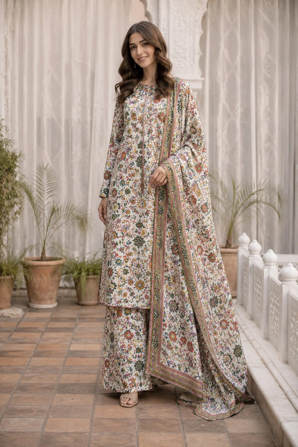Unstitched Breeze Lawn Suit, All Over Stylish Printed Summer Wear Collection – Random Article VG- 80