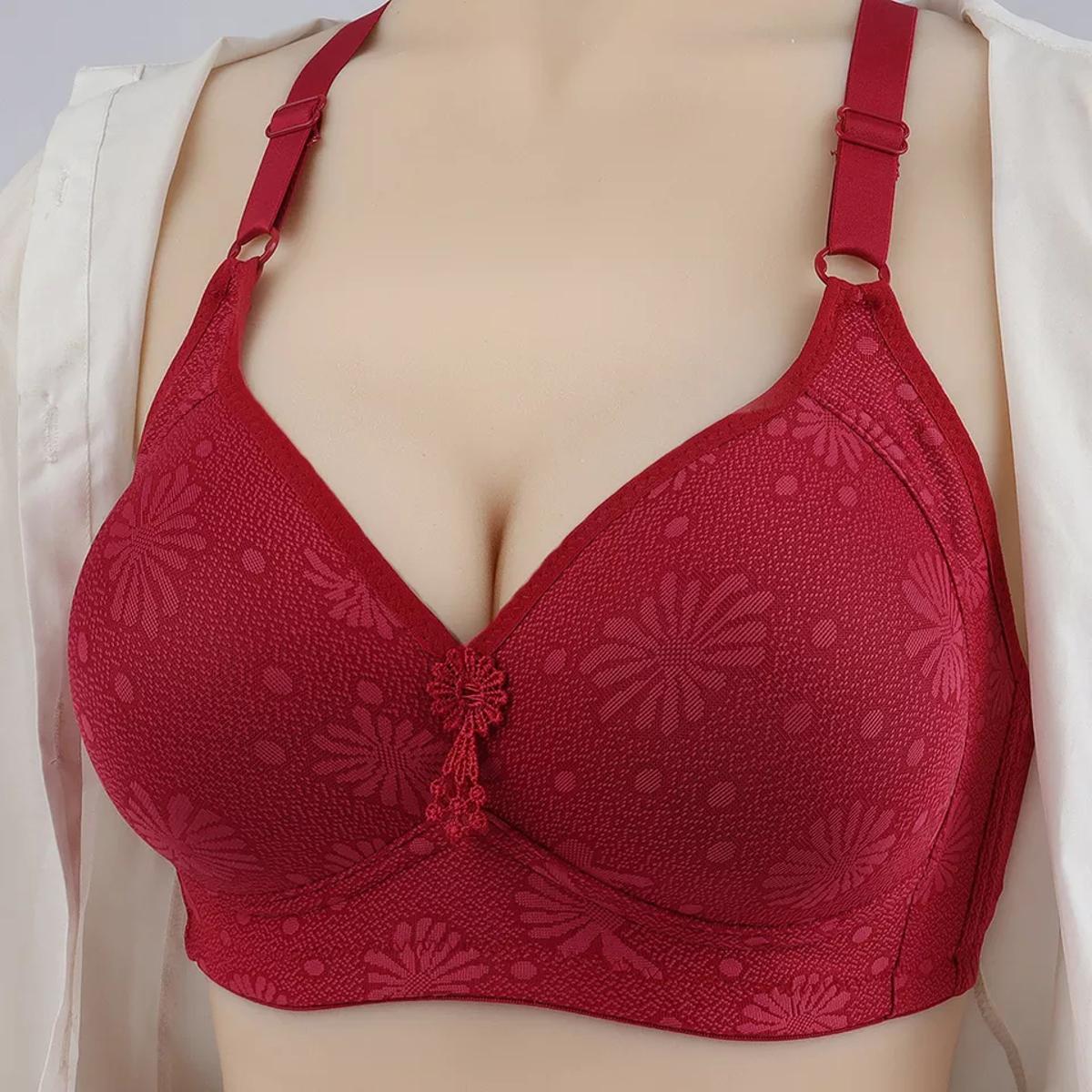 Women Adjustable Straps Wire Free Cotton Soft Foam Padded Bras Back