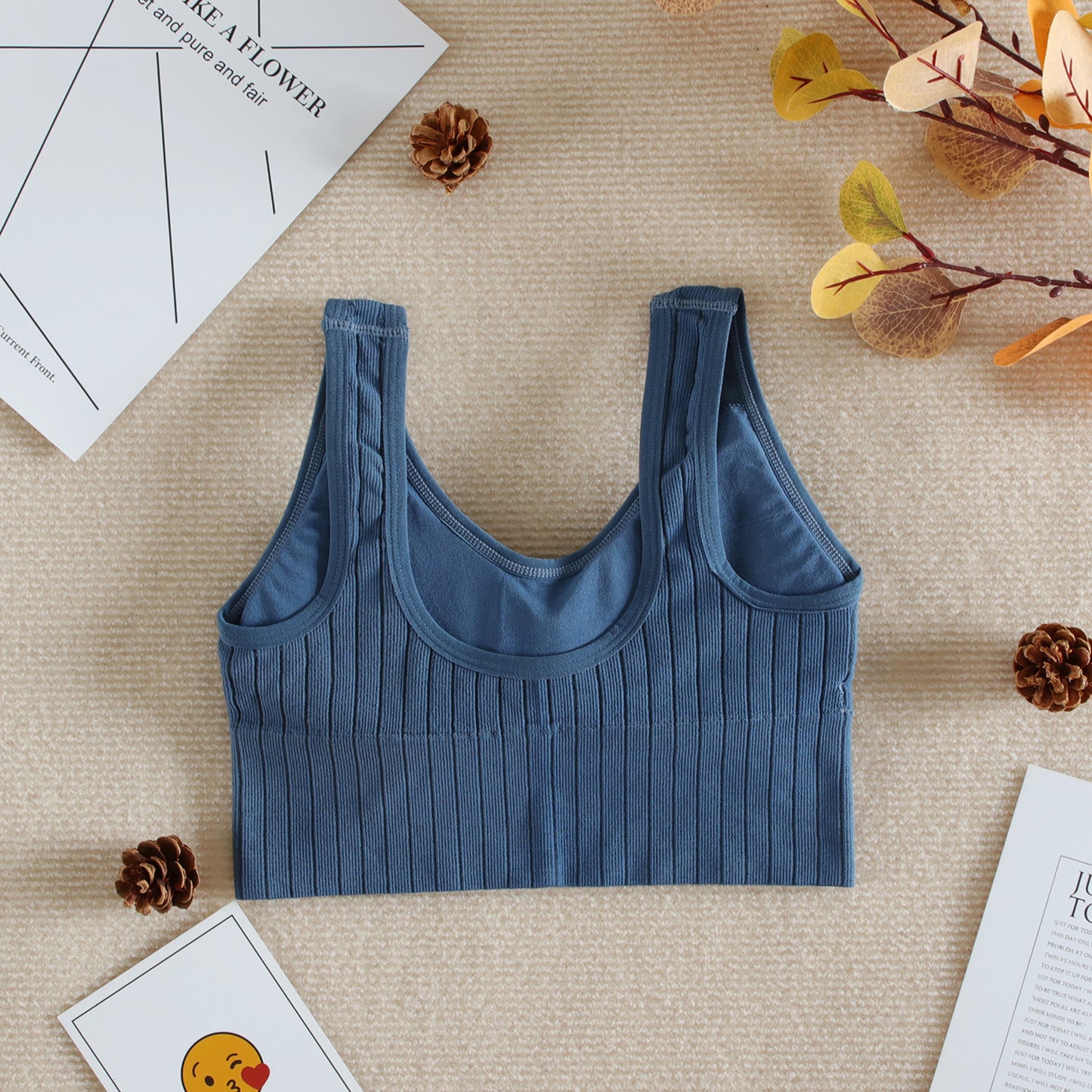 Women Seamless Crop Top Summer Sports Tube Tops Bra Female Fitness Base Tank Sleeveless Camis Underwear 2023