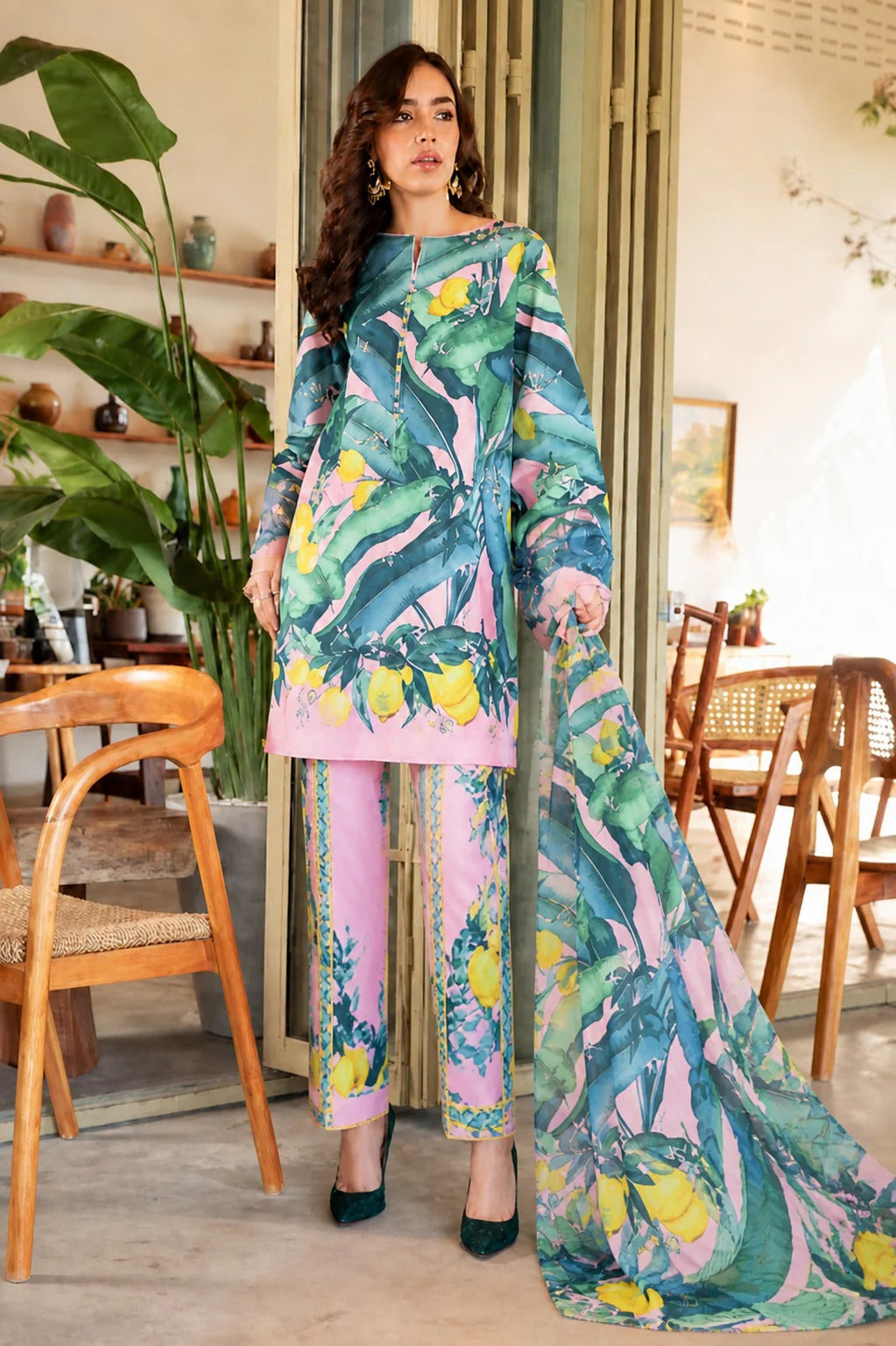 Unstitched Breeze Lawn Suit, All Over Stylish Printed Summer Wear Collection – Random Article VG- 7