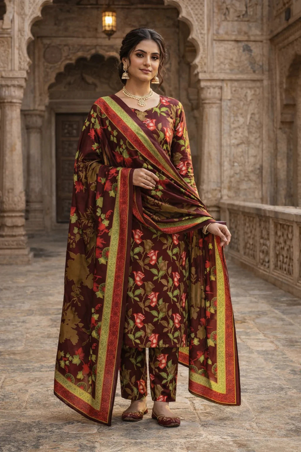Swiss Lawn Unstitched 3 Piece Suit - A1769