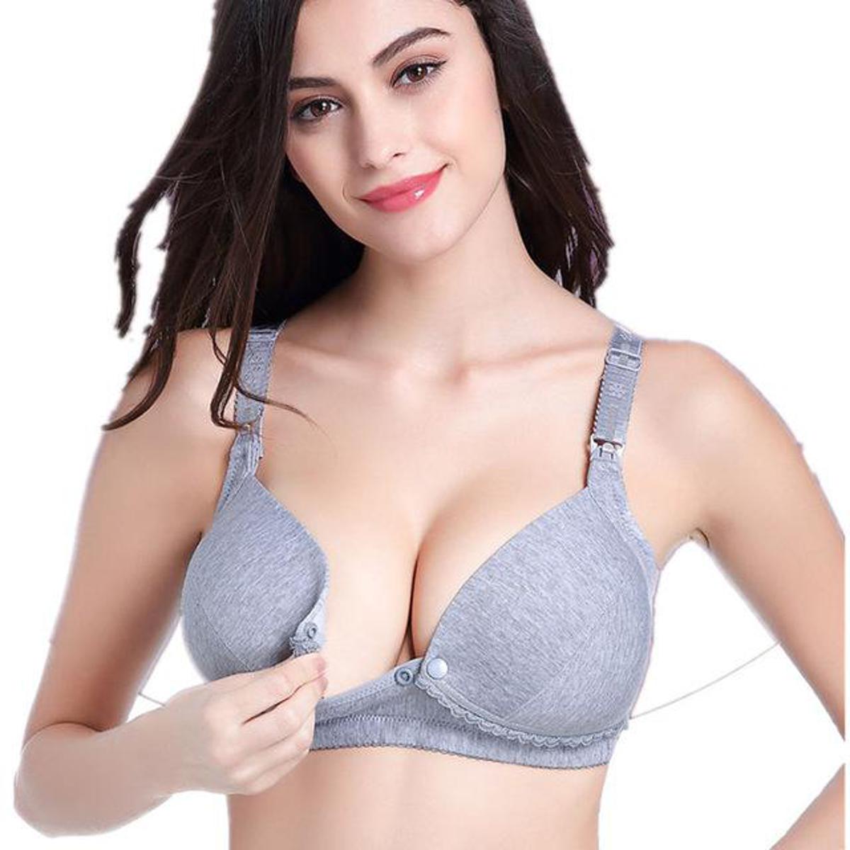 New Style Double padded Bra push up for All women and girls Grey
