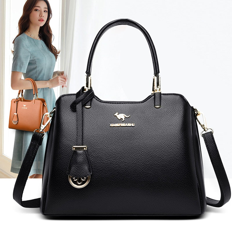 Female Crossbody Bags Luxury Pu Leather Shoulder Bags for Women Brand Hand Bag Top-Handle Bag Designer Ladies Handbag Sac A Main