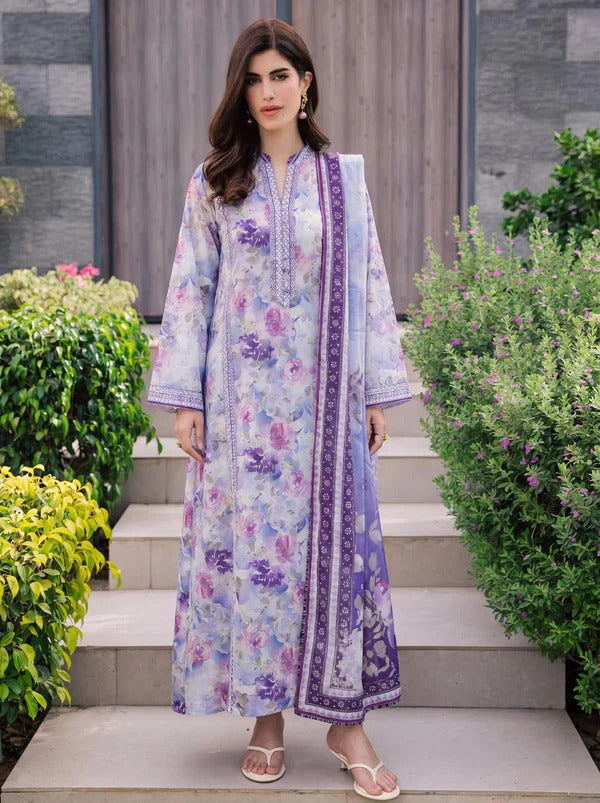 Unstitched Breeze Lawn Suit, All Over Stylish Printed Summer Wear Collection – Random Article VG- 88