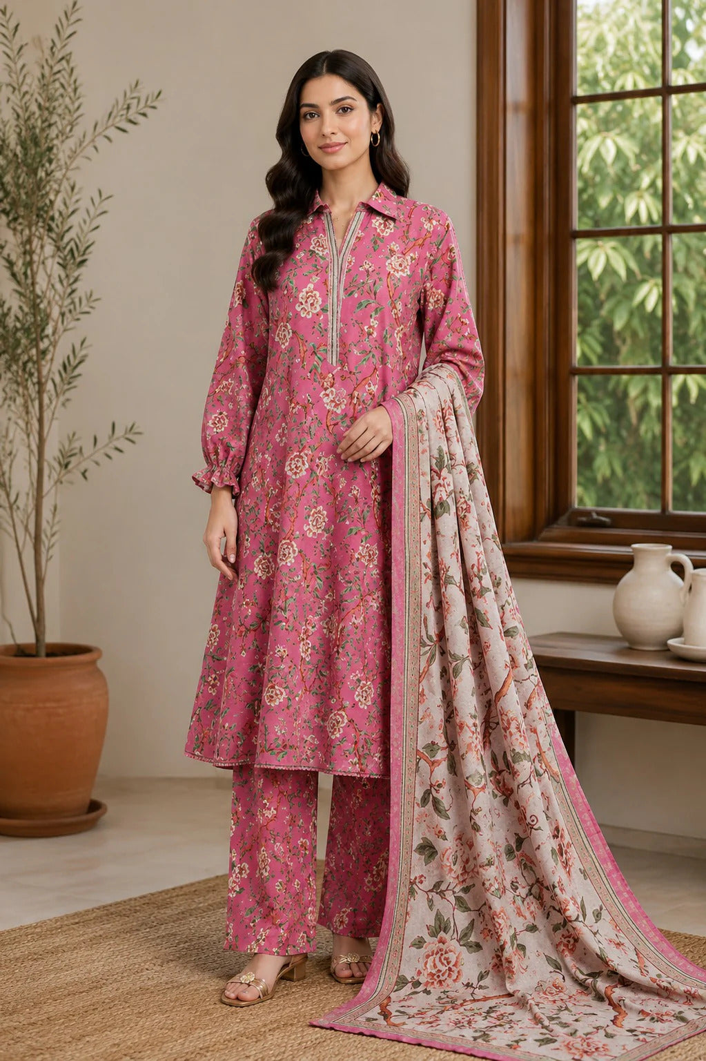 Unstitched Breeze Lawn Suit, All Over Stylish Printed Summer Wear Collection – Random Article VG- 63