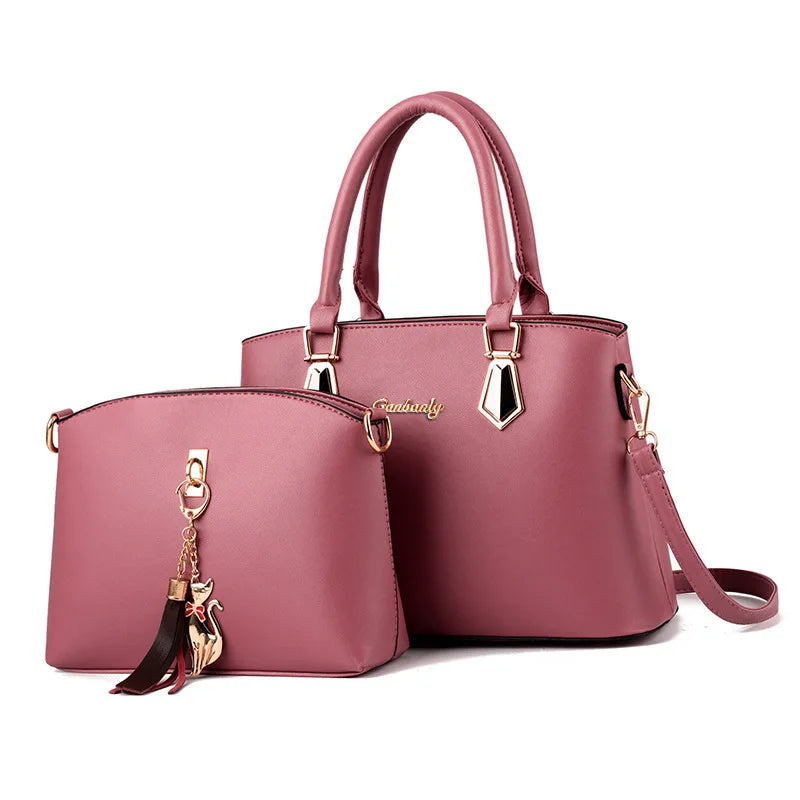 2024 New Fashion Women's Handbag with Wallet Leather Women's Shoulder Bag Women's Composite Bag Quality Ladies Crossbody Bags