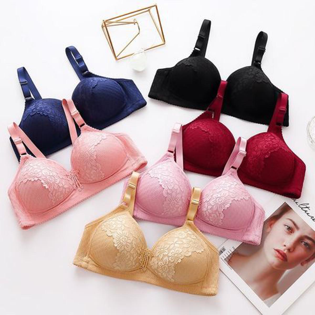 Pack of 3 Padded Bra for women girls High Quality bra for ladies brazier blouse
