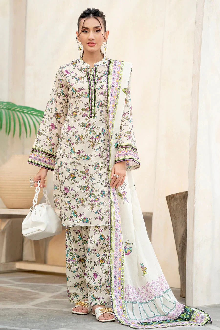 Unstitched Breeze Lawn Suit, All Over Stylish Printed Summer Wear Collection – Random Article VG- 94