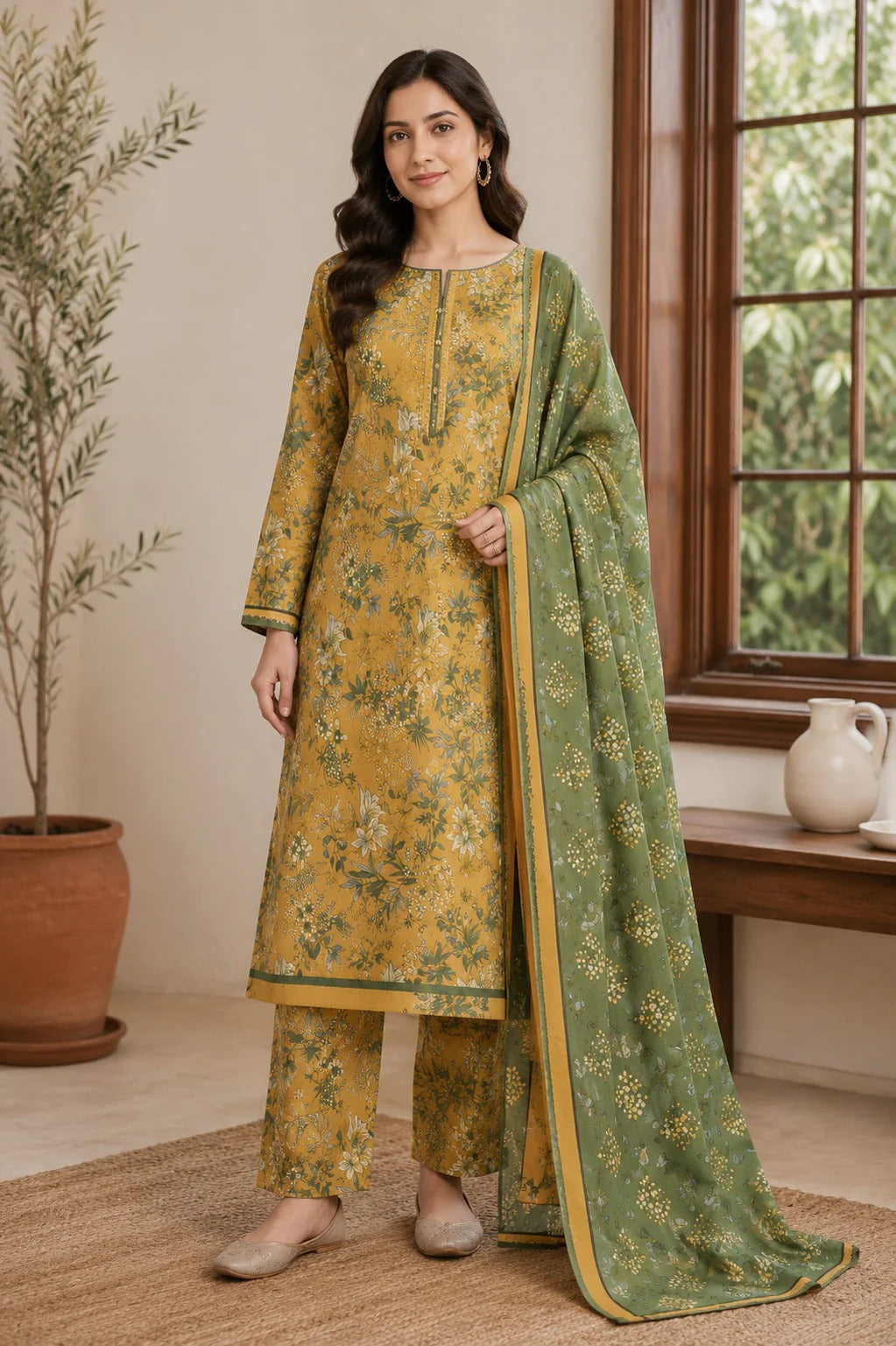 Unstitched Breeze Lawn Suit, All Over Stylish Printed Summer Wear Collection – Random Article VG- 66