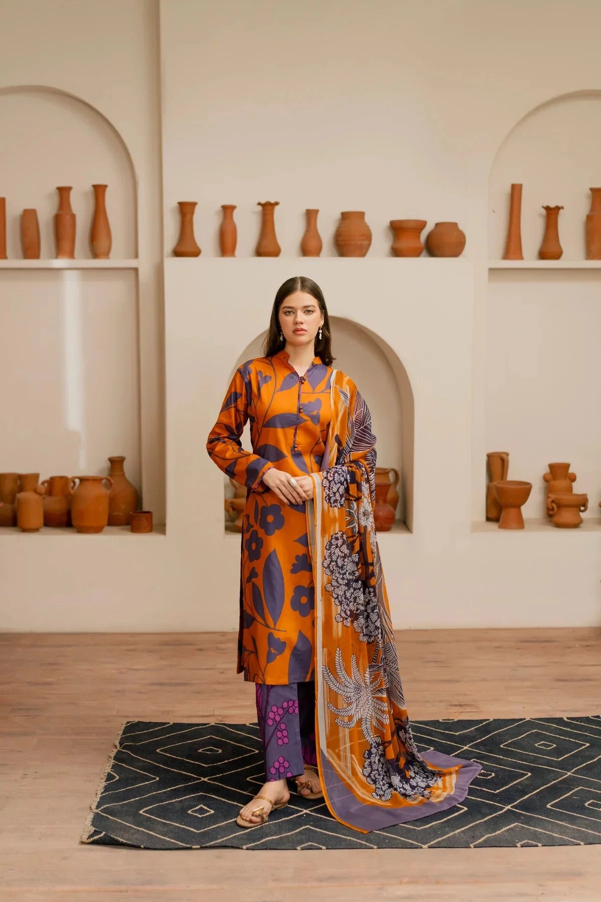 Unstitched Breeze Lawn Suit, All Over Stylish Printed Summer Wear Collection – Random Article VG- 65