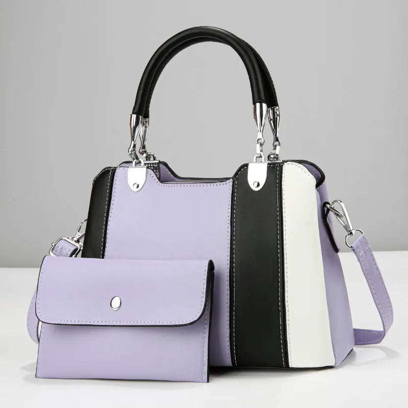 Versatile Three Color Women's Bag Fashion Women's Casual Tote Bag New Style Women's Handbag Temperament Shoulder Crossbody Bag