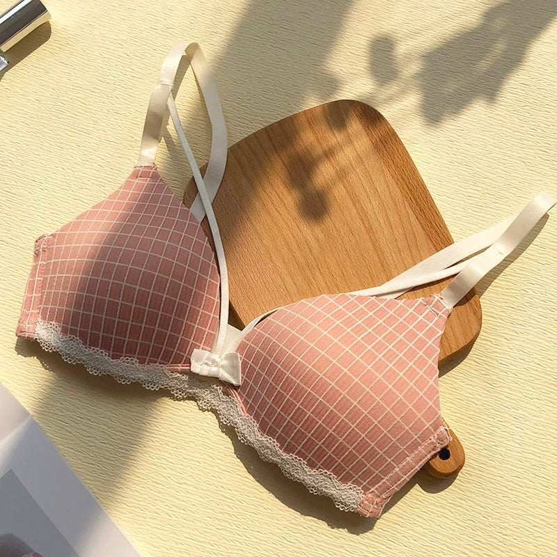 New Design Bra Push Up Style Double Padded Bra For Women Padded Chicken Bra For Girls Net & Lace Style ( skin Grey Black and Pink color available size 30 to 38 )