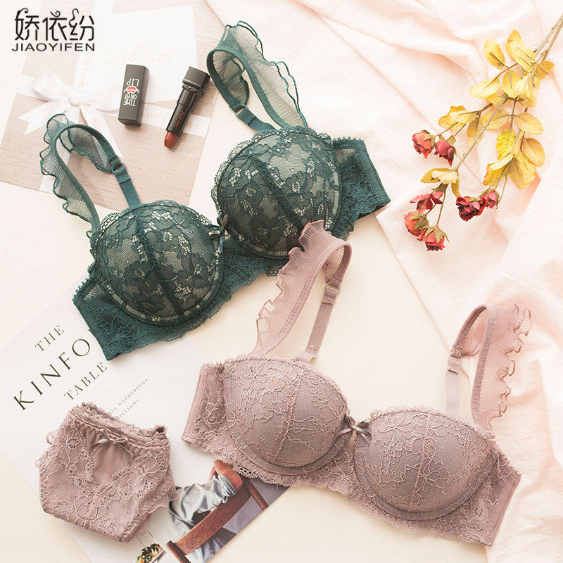 Scarlet Elegance Lace Lingerie Set