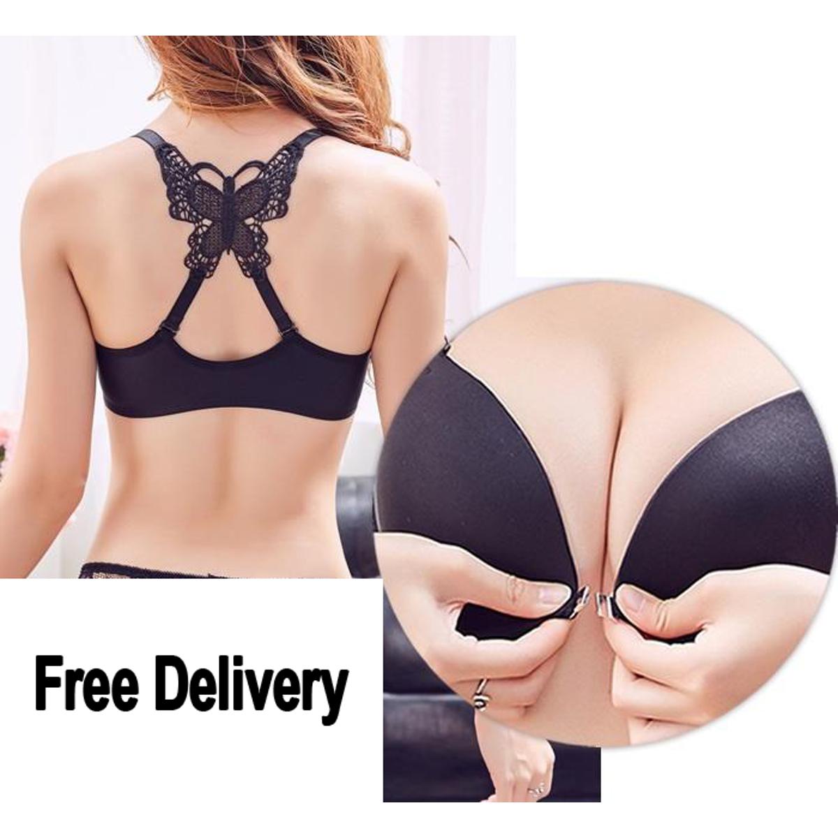 Front Open Button Bras Push up Ladies Bras Classic Padded Bras for Women