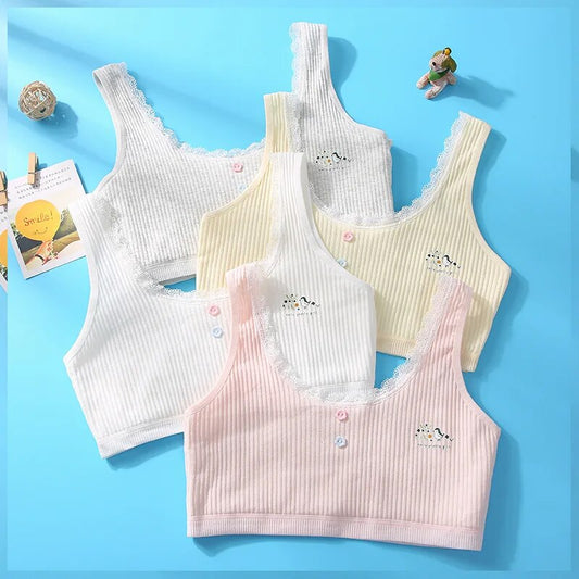 Bra for Girls 12 years Underwear Tops for Teens Lingerie Children Sport Training Bras Tank Kids Undies Undercloth 7 14T