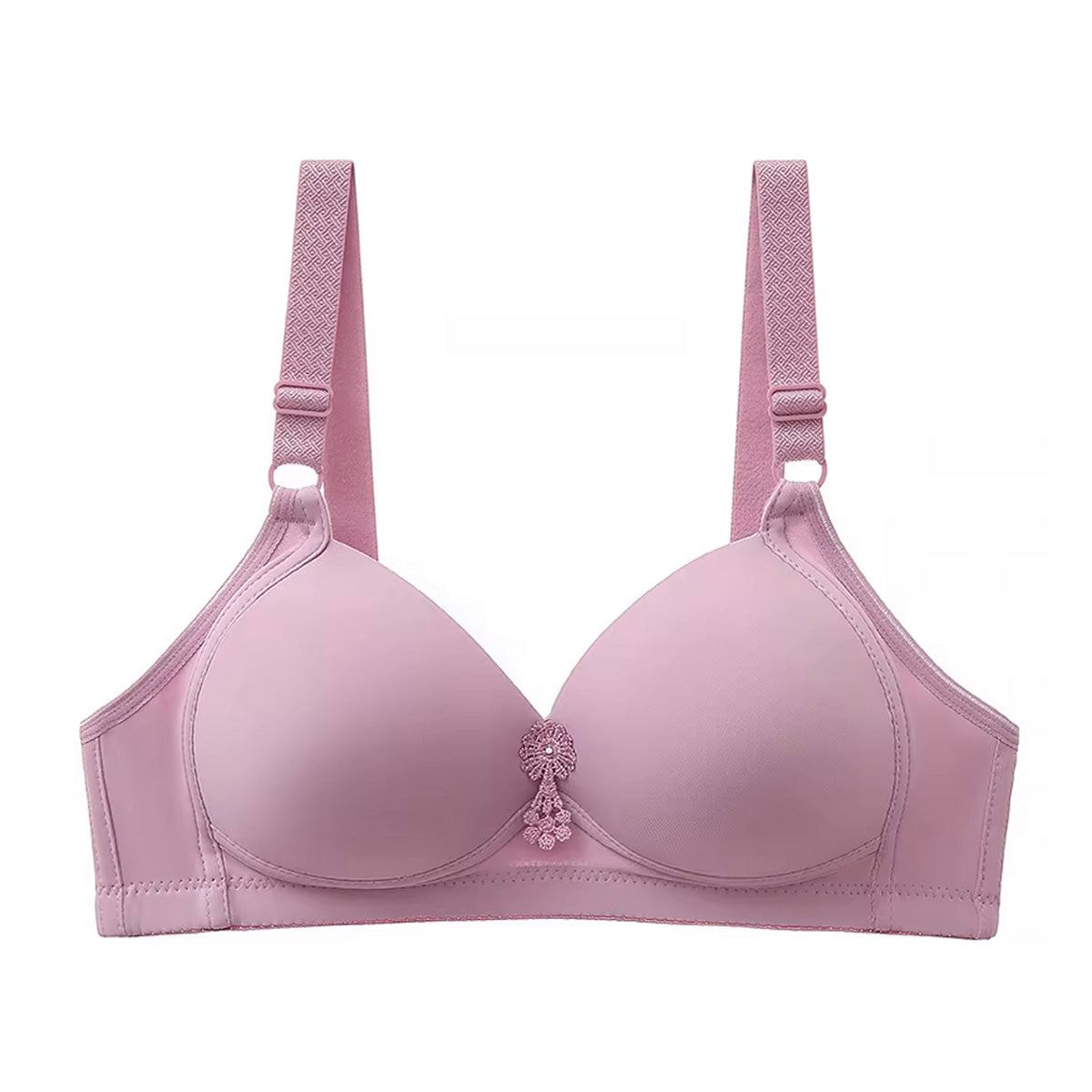 Plain Foam Padded Non Wired Bra Adjustable Straps for B & C Cups