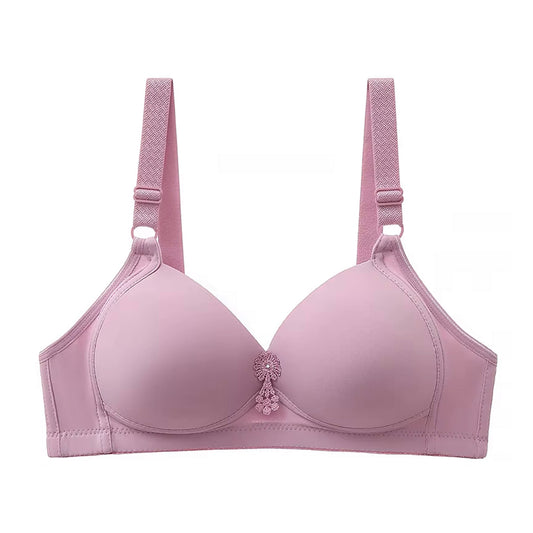 Plain Foam Padded Non Wired Bra Adjustable Straps for B & C Cups