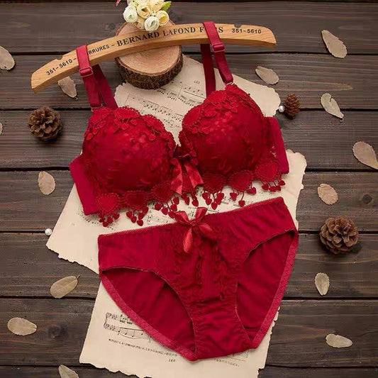 New  Design Bra Set Unique Lace Style With painty Set For Women Padded or Removable Pad Wire Bra For Girls Net Style Underwear (skin blue red black and Green color available We may send any color  size (30 to 38)