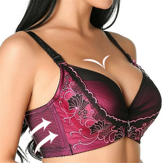 Front Open Button Bras Push up Ladies Bras Classic Padded Bras for Women