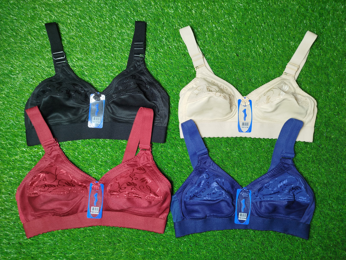 Cotton Jersey Stuff Non Padded Caprie Bra Blouse Braziers For Girls Women in Multicolor Size 32B to 42B