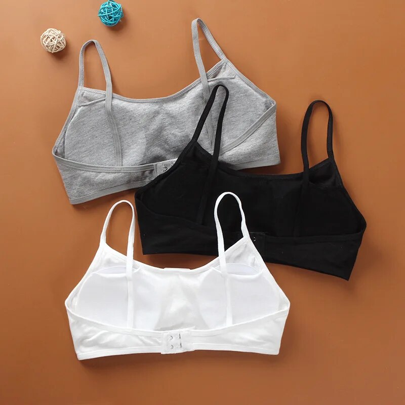 Cotton Kids Bras Teenage Underwear Training Bras For Kids Girls Children Puberty Young Small Bra For Teens