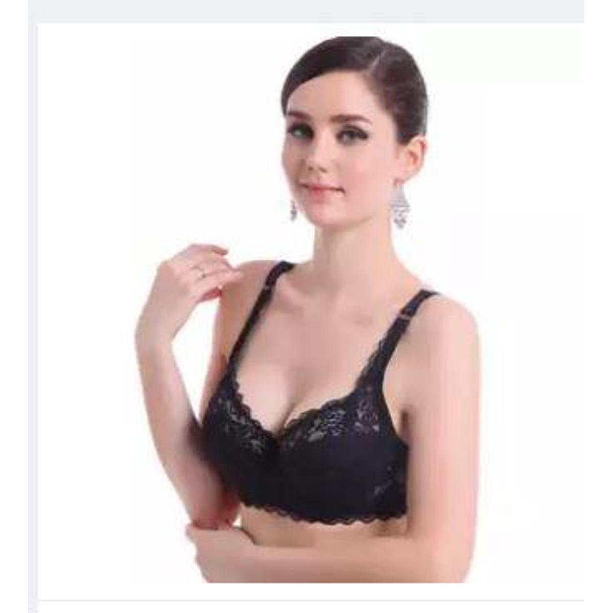 Black Underwire Full Coverage Lace Sheer Bra for Women / embroidered Net bras