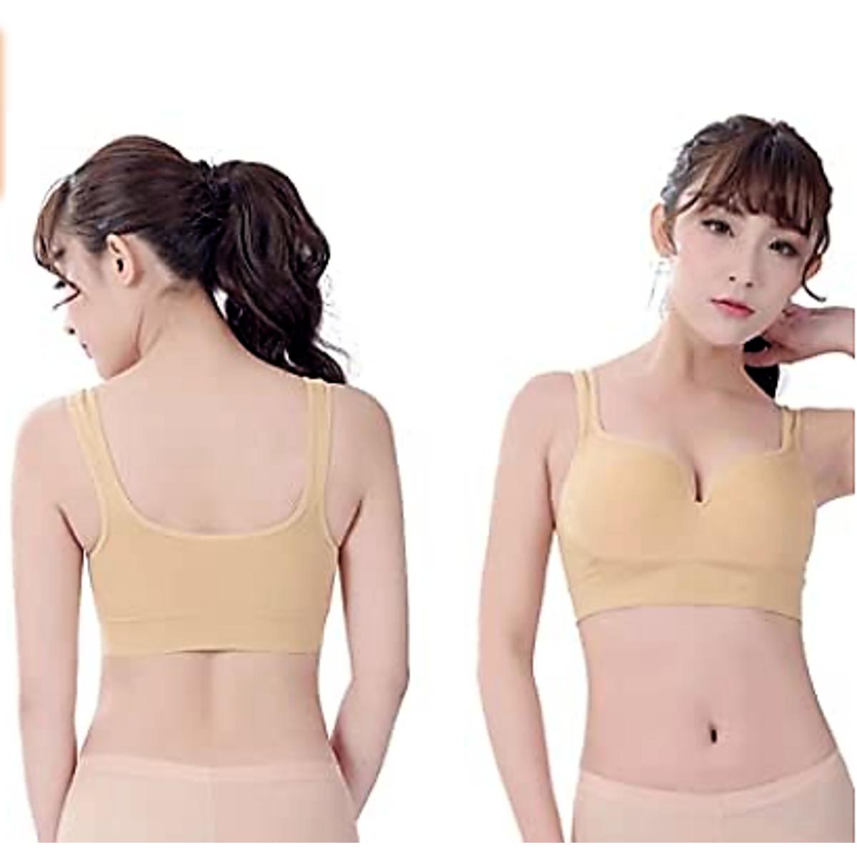 Sports Bra for Women Rubik 3D Seamless Wirefree Shockproof Padded Push Up Racerback Sports Bra for Yoga Gym Training Running Workout Fitness