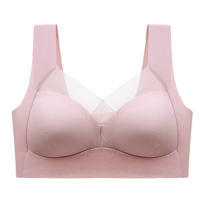 Wireless Breathable Bra Solid Color Lingerie Push Up Sleeveless Women's Underwear Basic  Intimates Seamless