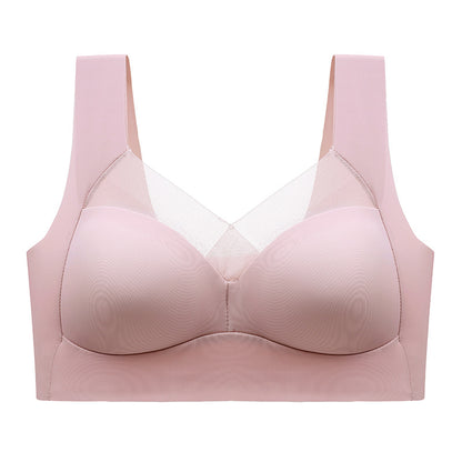 Wireless Breathable Bra Solid Color Lingerie Push Up Sleeveless Women's Underwear Basic  Intimates Seamless