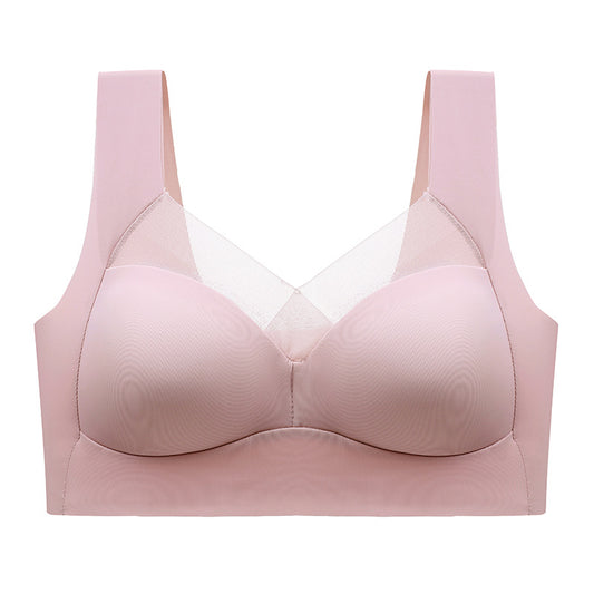 Wireless Breathable Bra Solid Color Lingerie Push Up Sleeveless Women's Underwear Basic  Intimates Seamless