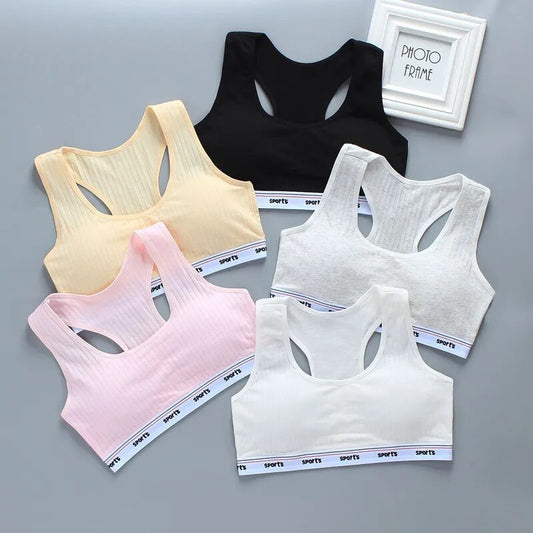 Young Girls Bra Cotton Training Bra Teenagers Lingerie Underwear 8 14Years