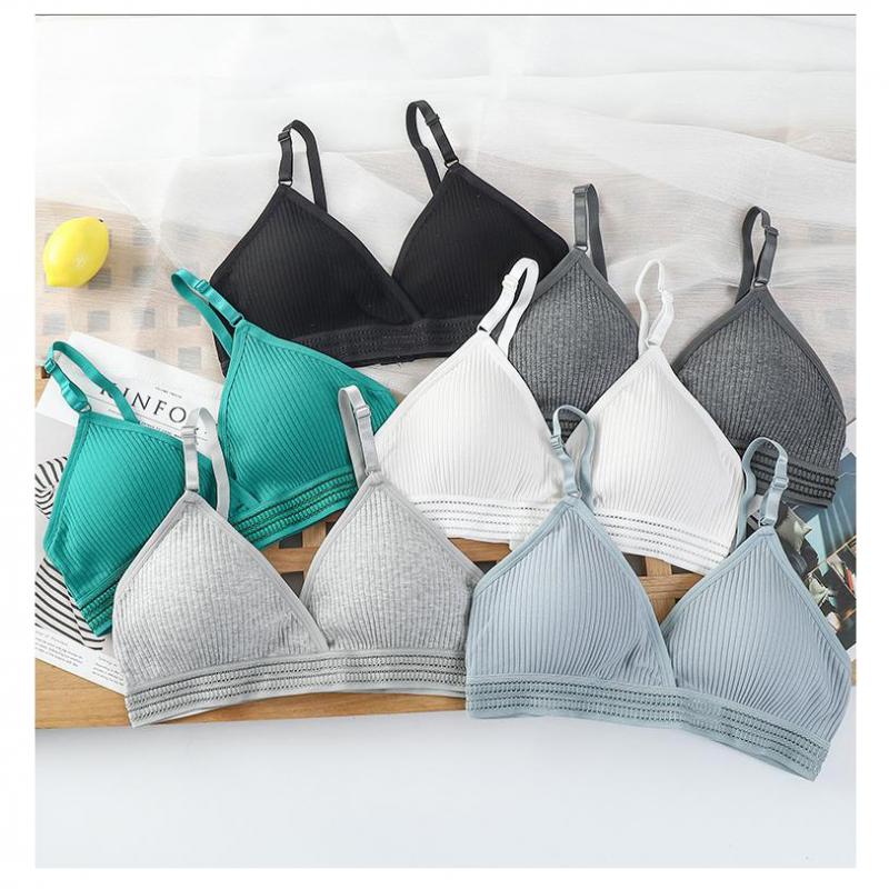 Seamless Sports Underwear Set Women Wireless Padded Bra Set One Piece Tube Top Bralette Soft Breathable Lingerie
