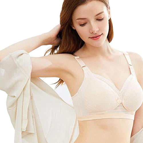 Imported Unique Style Maternity Front open Button Bra Baby Breastfeeding Bra Push up Classic Soft Padded Bra Casual Use Wireless Nursing Bra For Girls Women Ladies