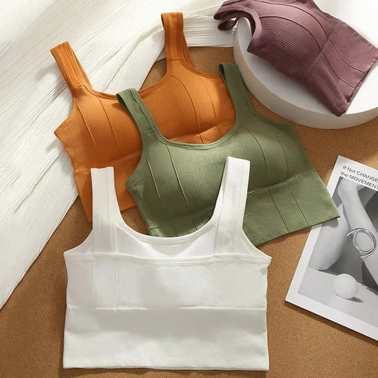 Breathable Sports Bra Anti sweat Fitness Top Women Seamless Yoga Bra Shockproof Crop Top Push up Sport Bra Gym Workout Top