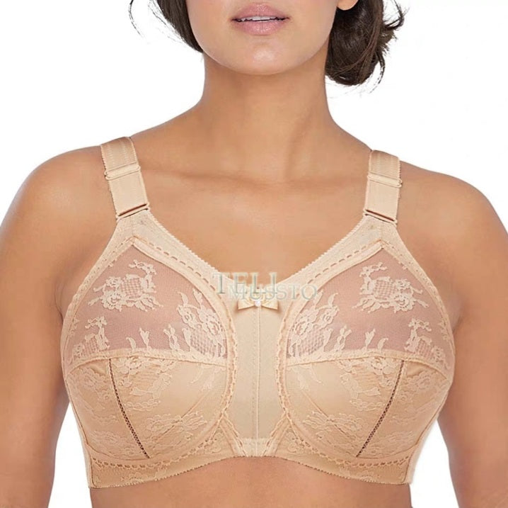 Elegent Design Cappri Non Padded Non Wired Cotton Half Net Under Belt Bra Cotton Bra ????? Cotton For All Women And Girls