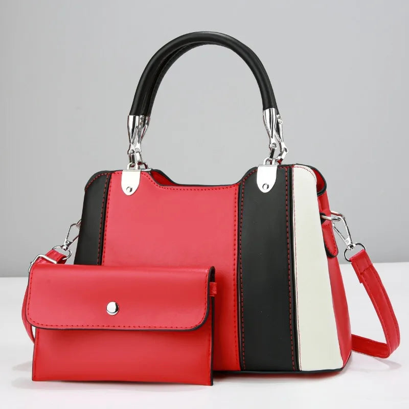 Versatile Three Color Women's Bag Fashion Women's Casual Tote Bag New Style Women's Handbag Temperament Shoulder Crossbody Bag
