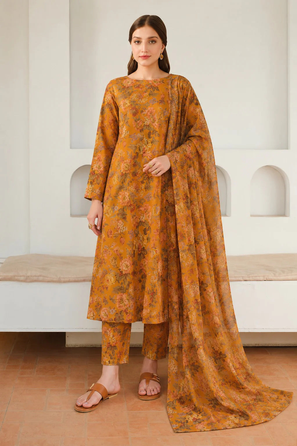 Unstitched Breeze Lawn Suit, All Over Stylish Printed Summer Wear Collection – Random Article VG- 102