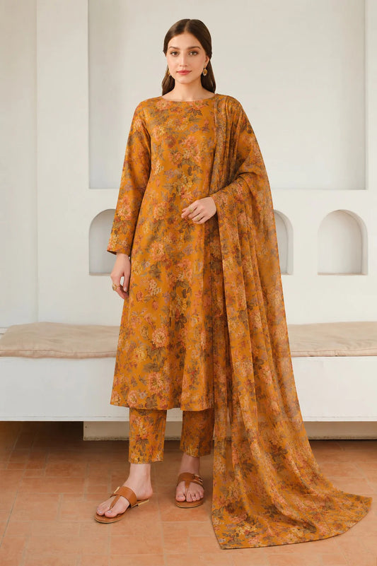 Unstitched Breeze Lawn Suit, All Over Stylish Printed Summer Wear Collection – Random Article VG- 102