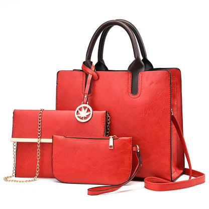 Women's Composite Bag 2024 New European & American Large Capacity Women's Handbag Two-piece Set Women's Shoulder Crossbody Bag