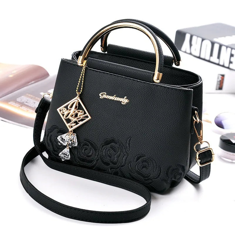 Fashion Brand Women's Bags New Embroidered Handbag Exquisite Ladies Shopping Crossbody Shoulder Bag Tote Bag Small Square Bag