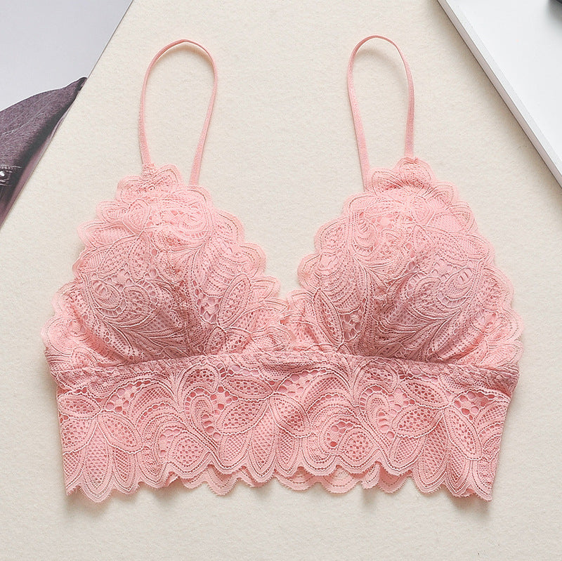 Female Deep V Bralette Women Push up Bra Seamless Sexy Lace Padded Underwear Brassiere Lingerie Girls Crop Top