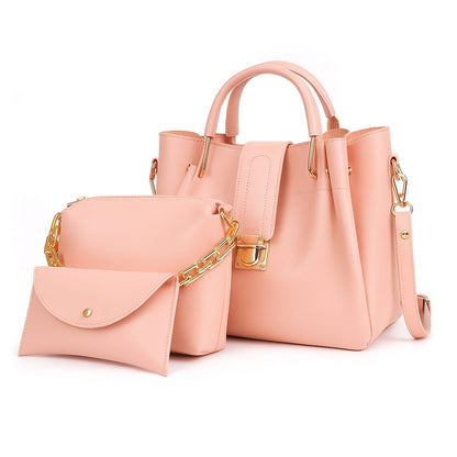 3-PCS PREMIUM LEATHER HANDBAGS