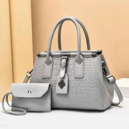 Fashion Versatile 2 Piece Set One Shoulder Crossbody Bags Ladies Handheld Tote Bag Quality Leather Luxury Women's Handbags
