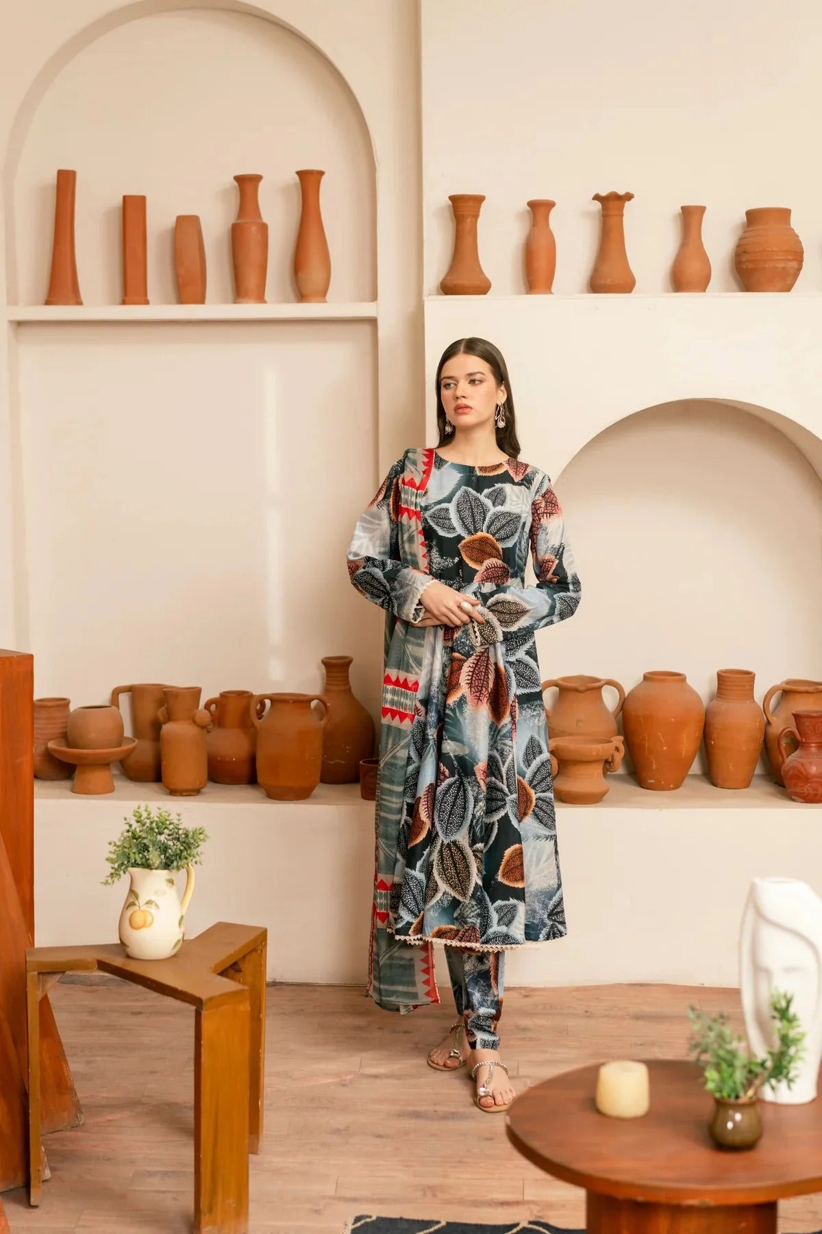 Unstitched Breeze Lawn Suit, All Over Stylish Printed Summer Wear Collection – Random Article VG- 56